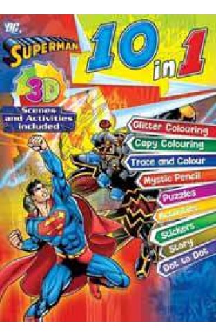 Superman 10 in 1 3D Scenes & Activities Included 