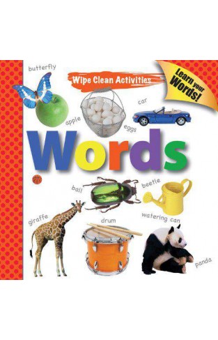 Wipe Clean Activities Words Write & Wipe Books