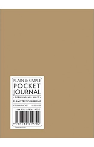 Natural pocket plain & simple journal - Hardcover