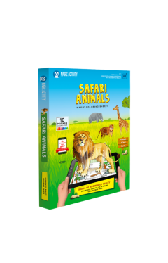 Safari Animals-Magic Coloring Book - Box