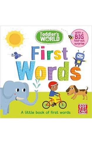 First Words: A little board book of first words with a fold-out surprise