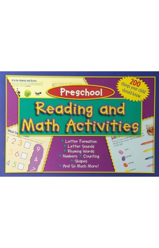 Kids Wide Activity Pad - Preschool: Reading and Math Activities