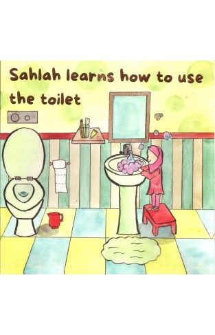 Sahlah learns how to use the toilet