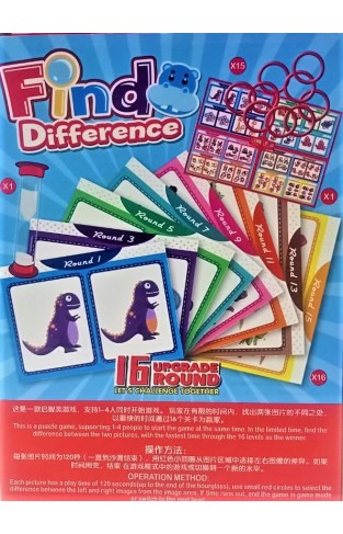 Find Difference Card Game