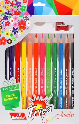 TRICA JUMBO 12 COLOUR BOX