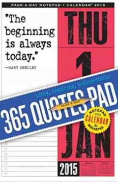 365 Quotes Page-A-Day Notepad and 2015 Calendar
