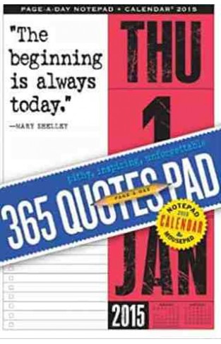 365 Quotes Page-A-Day Notepad and 2015 Calendar