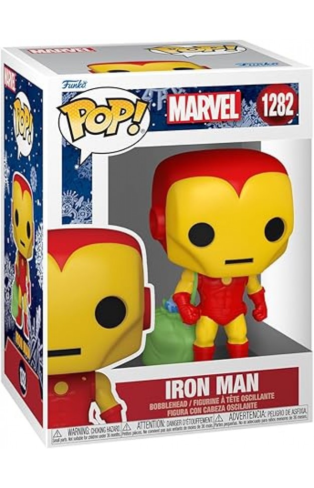 Funko POP Marvel Holiday Iron Man with Bag