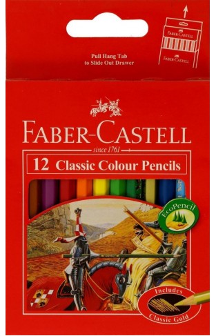 Faber Castell 12 Colour Pencil Short