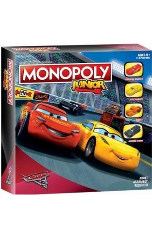 Monopoly Junior: Disney Pixar Cars 3 Edition (Board Game)