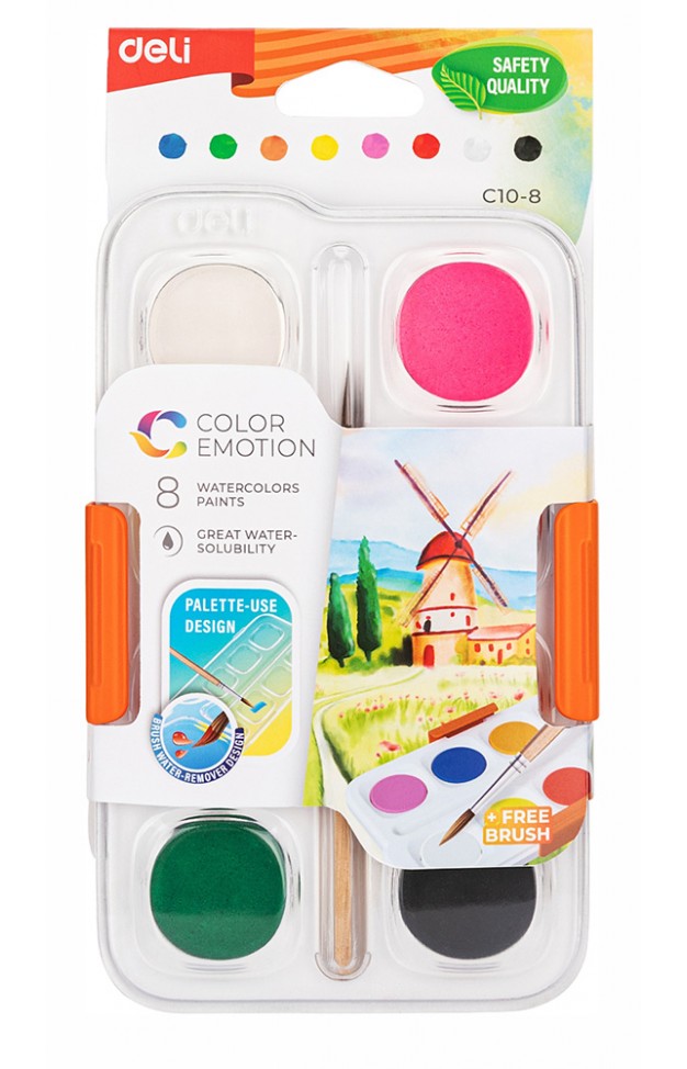 Deli Color Emotion Watercolor Paints C108