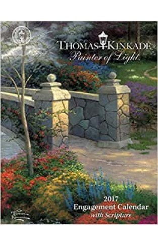 Thomas Kinkade Painter of Light with Scripture 2017 Weekly Desk Diary 