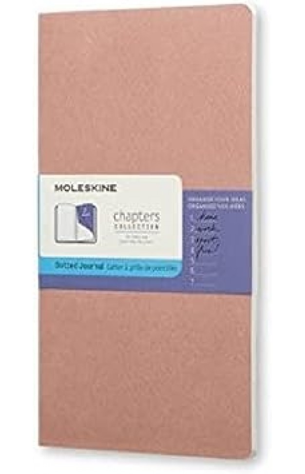 Moleskine Chapters Dotted Journal Rose