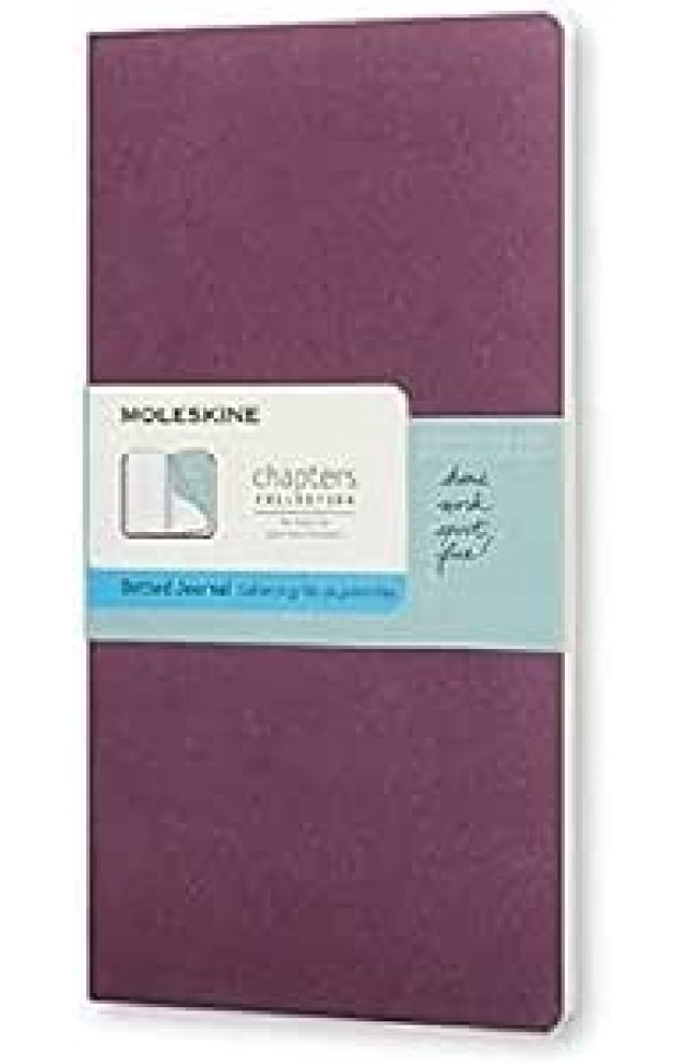 Moleskine Chapters Journal Plum Purple Slim Medium Dotted