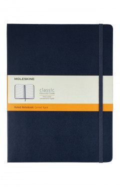 Moleskine - Classic Ruled Paper Notebook - Color Sapphire Blue