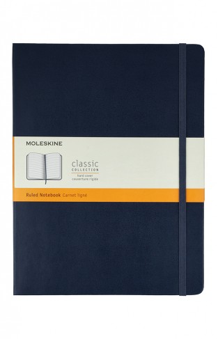 Moleskine - Classic Ruled Paper Notebook - Color Sapphire Blue