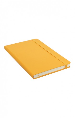Moleskine : Notebook Large Yellow Leather