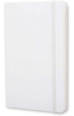 Moleskine : Notebook Large Ice White Leather (Hard Cover)