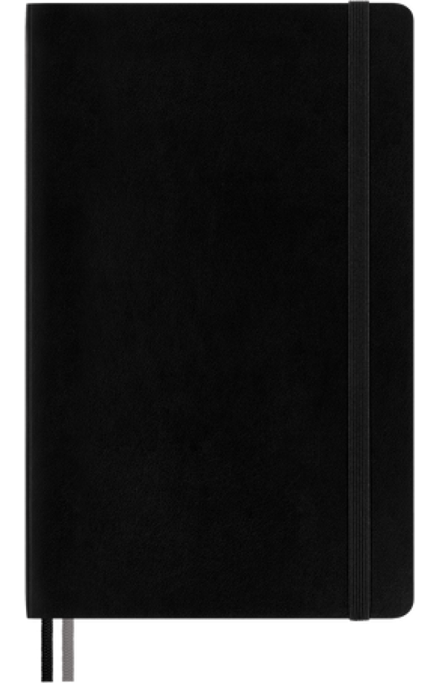 Moleskine Large Black Notebook (Soft Cover)