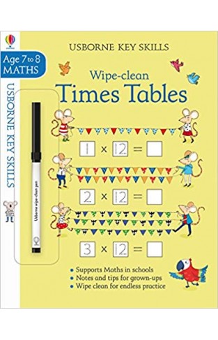 Wipe-Clean Times Tables 7-8 (Key Skills)