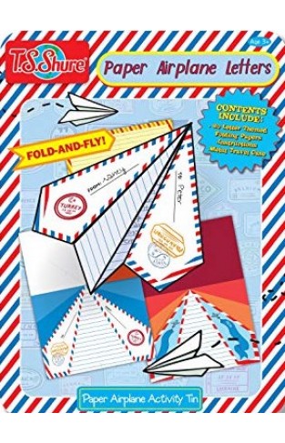 Paper Airplane Letters Activity Tin