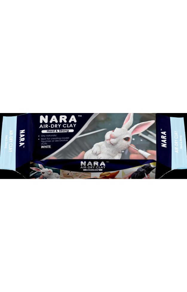 Nara Air Dry Clay Hard White