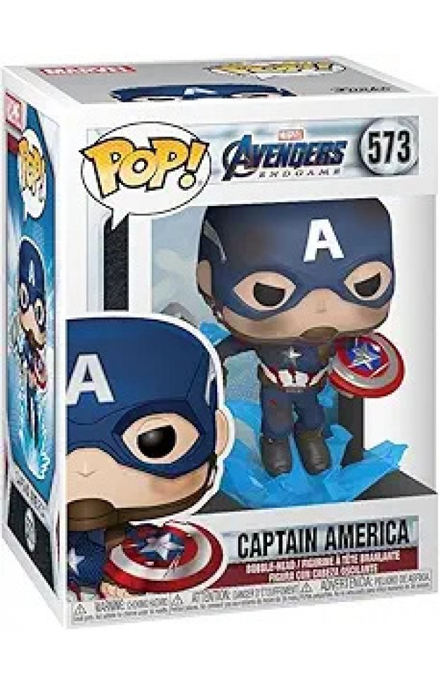 Funko Pop Marvel Endgame Captain America With Broken Shield And Mjolnir