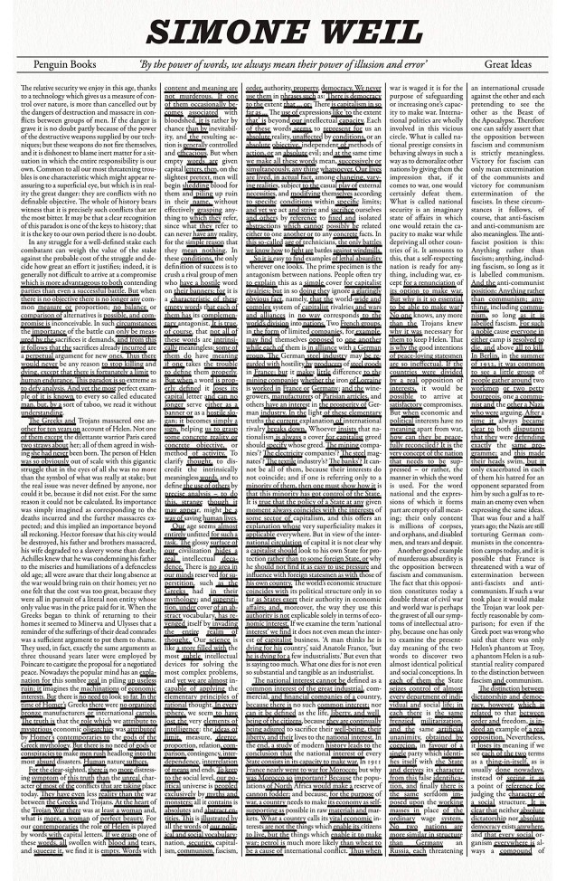 The Power of Words: Simone Weil (Penguin Great Ideas)