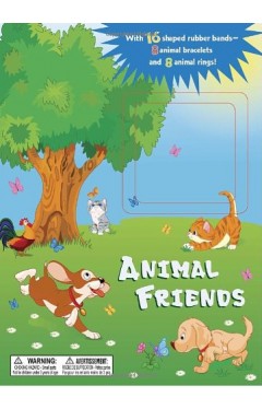 Animal Friends: With 16 shaped rubber bands