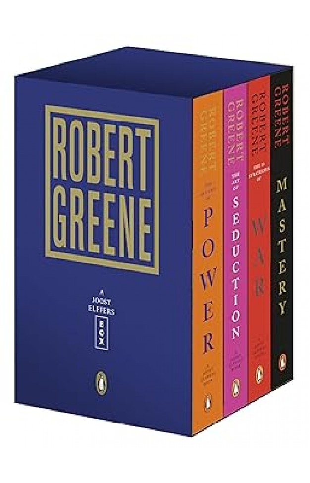 Robert Greene 4-Book Boxed Set The 48 Laws of Power The Art of Seduction The 33 Strategies of War Mastery