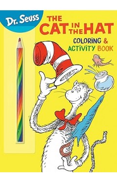 Dr. Seuss: The Cat in the Hat Coloring &amp; Activity Book - Coloring and Activity Book with Rainbow Pencil