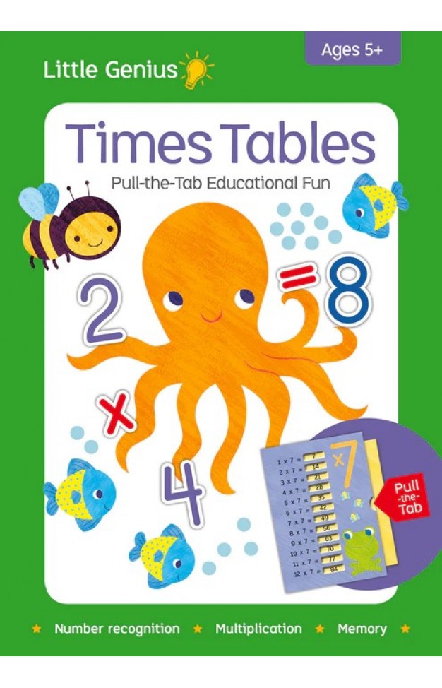 Little Genius Times Tables Pull the Tab Flashcards
