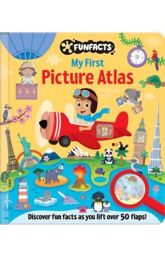 My First Picture Atlas: Lift-the-Flap Book - Board Book with Over 50 Flaps to Lift!