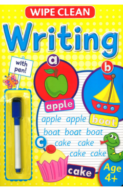Wipe Clean Writing With Pen (Age 4+)