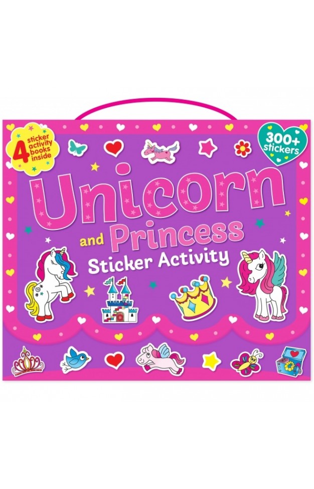 UNICORN AND PRINCESS STICKER ACTIVITY CARRY CASE