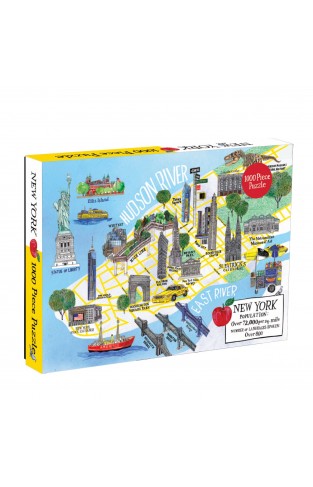New York City Map - 1000 Piece Puzzle