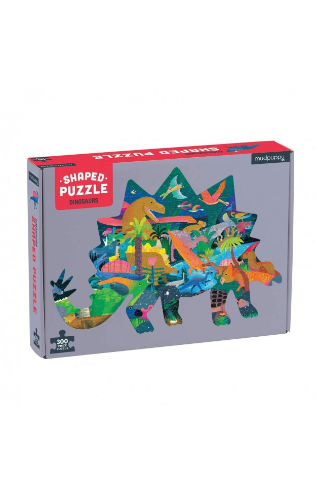 Dinosaurs 300 Piece Shaped Scene Puzzle
