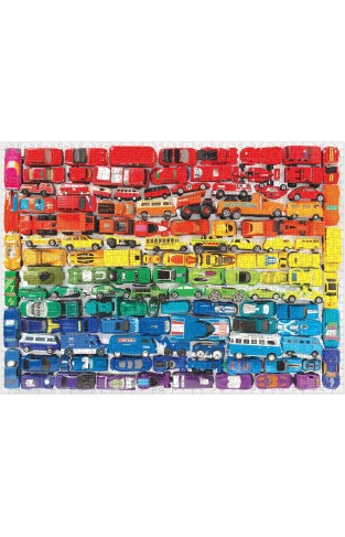 Rainbow Toy Cars 1000 Piece Puzzle