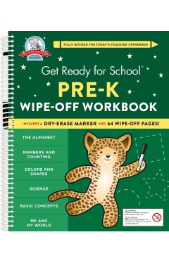 Get Ready for School: Pre-K Wipe-Off Workbook
