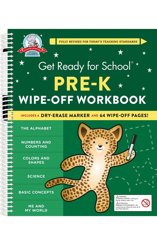 Get Ready for School: Pre-K Wipe-Off Workbook