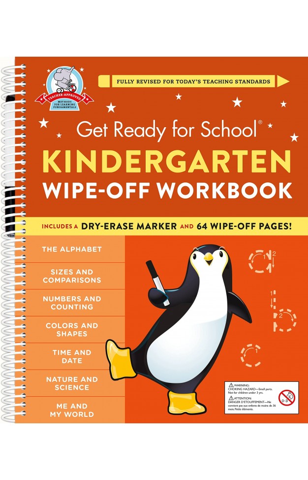 Get Ready for School: Kindergarten Wipe-Off Workbook