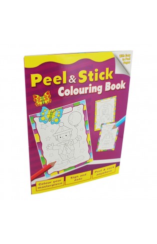 Peel & Stick Colouring Book