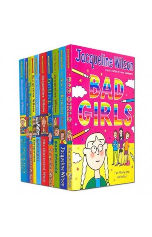 Jacqueline Wilson 10 Books Collection Set (Bed and Breakfast Star, BestFriends, Bad Girls, Double Act, Illustrated Mum, Midnight, Sleepovers, Suitcase Kid & MORE!)