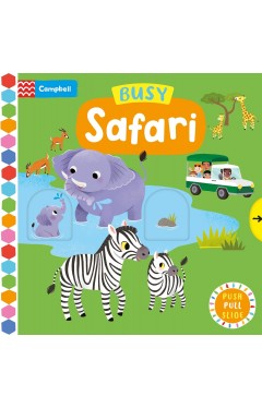 Busy Safari: A Push, Pull, Slide Book
