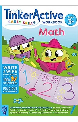 TinkerActive Early Skills Math Workbook Ages 3+