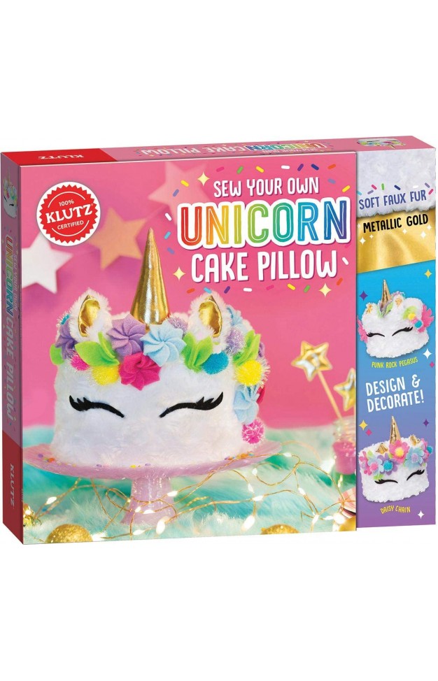 Klutz Sew Your Own Unicorn Cake Pillow Craft Kit