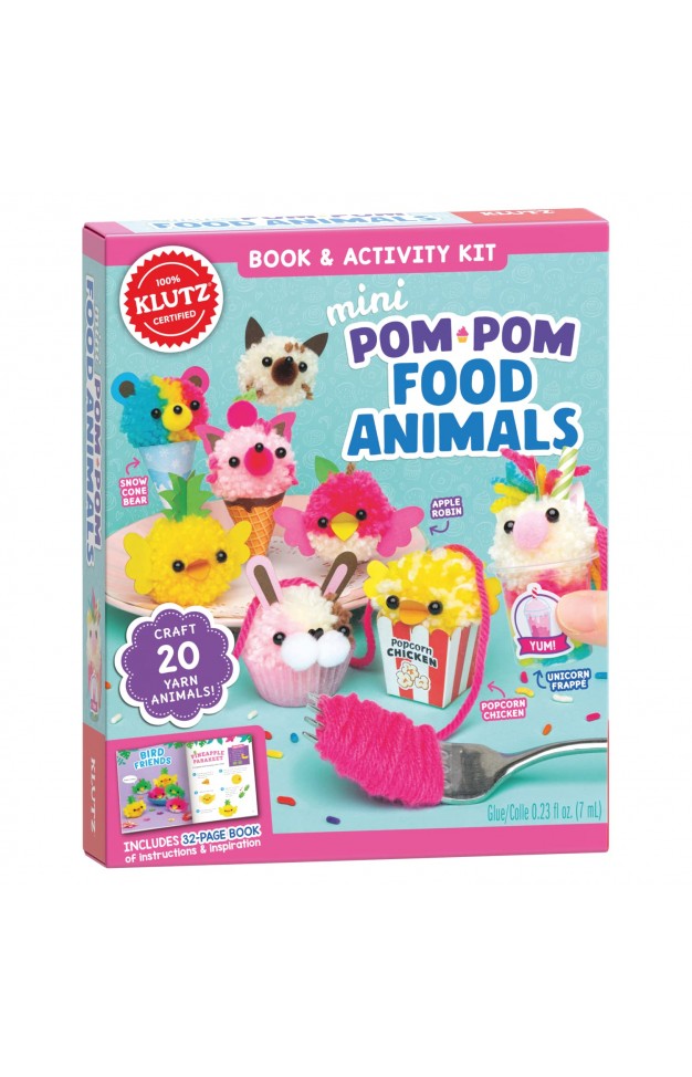 Mini Pom-Pom Food Animals