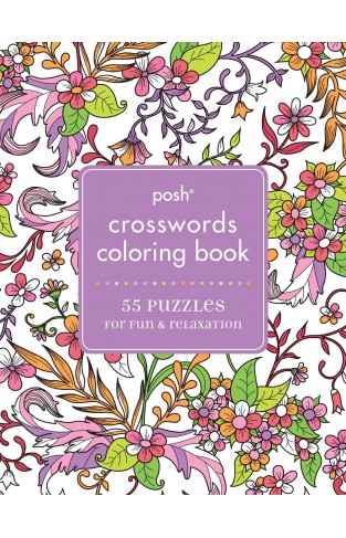 Posh Crosswords Adult Coloring Book