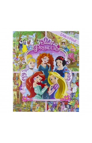 Disney Princess Cinderella, Tangled, Aladdin and More!- Look and Find Activity Book - PI Kids