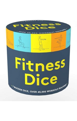 Fitness Dice - 7 Wooden Dice, Over 45,000 Workout Routines